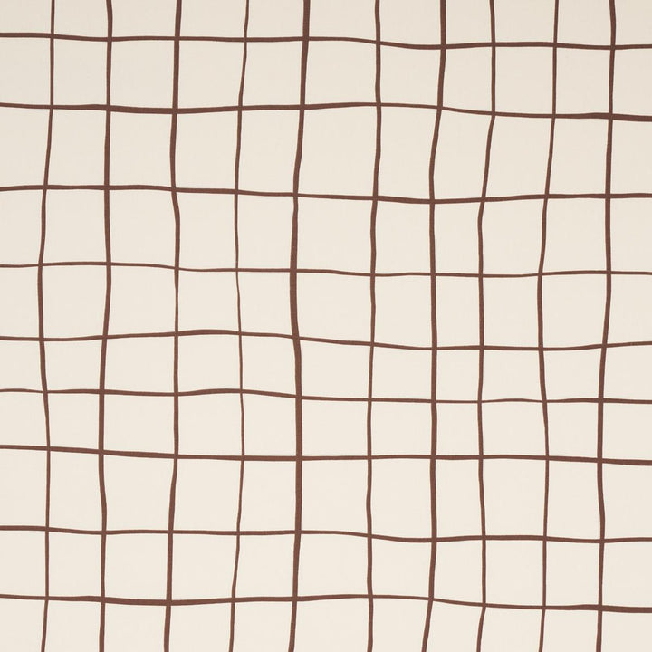 Painterly Windowpane Brown 180291 by Schumacher Designer Fabric Miles Redd 54.0" - Swanky Fabrics -