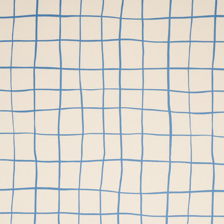 Painterly Windowpane Blue 180292 by Schumacher Designer Fabric Miles Redd 54.0" - Swanky Fabrics -