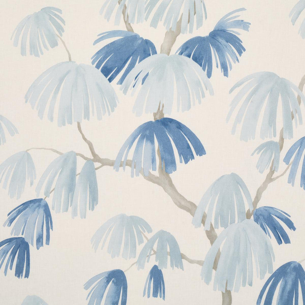 Weeping Pine Slate 180350 by Schumacher Designer Fabric David Kaihoi 54.0" - Swanky Fabrics -