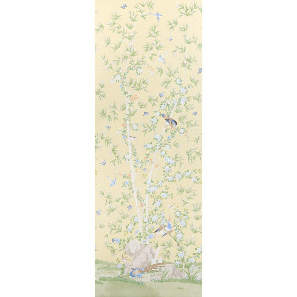 Brighton Pavilion Panel Yellow 5007747 by Schumacher Designer Wallpaper Panels Collection 52.0" - Swanky Fabrics -