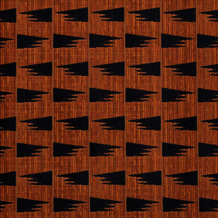 Tutsi Cinnamon 71226 by Schumacher Designer Fabric David Kaihoi 4.25" - Swanky Fabrics -