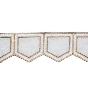 Honeycomb Ivory 81750 by Schumacher Designer Trim