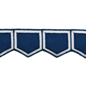 Honeycomb Blue 81751 by Schumacher Designer Trim