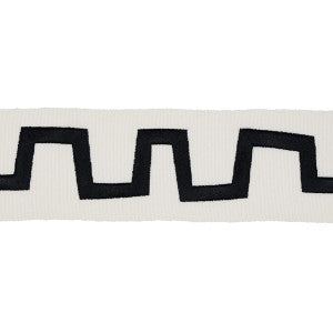 Corbu Tape Black 81770 by Schumacher Designer Trim