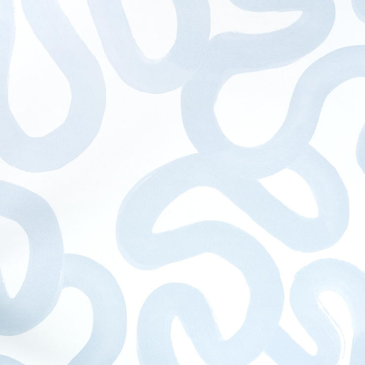 Trace Sea 5013991 by Schumacher Designer Wallpaper Hadiya Williams 54.0" - Swanky Fabrics -