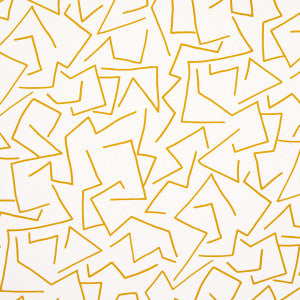 Tangent Ochre 5014000 by Schumacher Designer Wallpaper