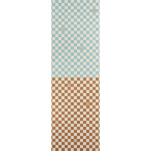 Gambit Panel Teal & Earthy Brown 5014260 by Schumacher Designer Wallpaper