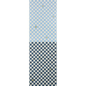 Gambit Panel Sky & Deep Navy 5014261 by Schumacher Designer Wallpaper