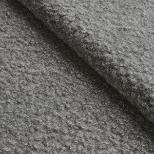 Teddy Wool Boucl Grey 82061 by Schumacher Designer Fabric
