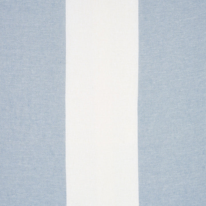 Vista Linen Stripe Casement Sky And White 67943 by Schumacher Fabric Schumacher Fabric Vista Linen Stripe Casement Sky And White 67943Fabric LINEN 100% </p><p>Repeat: H: HORZ. 22" (56CM), V: 122 - Fabric Carolina -