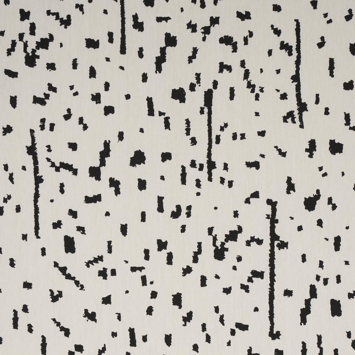 Bespotted Black 180311 by Schumacher Designer Fabric New Wave: Black & White 27.0" - Swanky Fabrics -