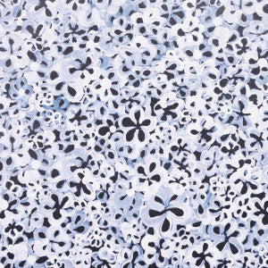 Superbloom Deep Blue 5014201 by Schumacher Designer Wallpaper