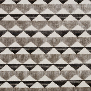 Ridge Line Velvet Stone Grey 81822 by Schumacher Designer Fabric