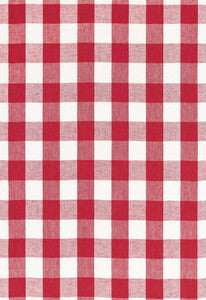 Key West Check Cherry 68011 by Schumacher Designer Fabric