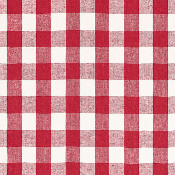 Key West Check Cherry 68011 by Schumacher Fabric Schumacher Fabric Key West Check Cherry 68011Fabric LINEN 100% INDIA </p><p>Repeat: H: HORZ. 4 1/8" (10CM) , V: VERT. 4 1/8" (10CM) 54 - Fabric Carolina -