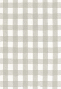 Key West Check Zinc 68018 by Schumacher Designer Fabric