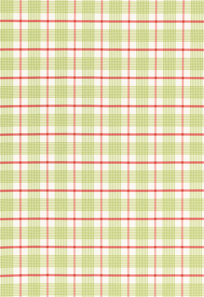 St. Lucia Plaid Lime 68020 by Schumacher Designer Fabric Calypso 100% Cotton Martindale 5,000 Horizontal: 3.375 and Vertical: 3.375 53.75 - Swanky Fabrics -