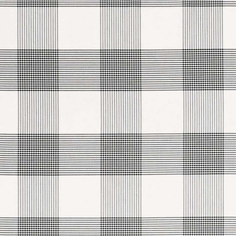 Antigua Plaid Jet 68035 by Schumacher Fabric Schumacher Fabric Antigua Plaid Jet 68035Fabric COTTON 100% INDIA </p><p>Repeat: H: HORZ. 8 7/8" (23CM) , V: VERT. 8 7/8" (23CM) 53.5 - Fabric Carolina -
