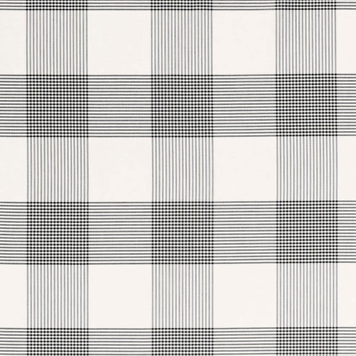 Antigua Plaid Jet 68035 by Schumacher Fabric Schumacher Fabric Antigua Plaid Jet 68035Fabric COTTON 100% INDIA </p><p>Repeat: H: HORZ. 8 7/8" (23CM) , V: VERT. 8 7/8" (23CM) 53.5 - Fabric Carolina -