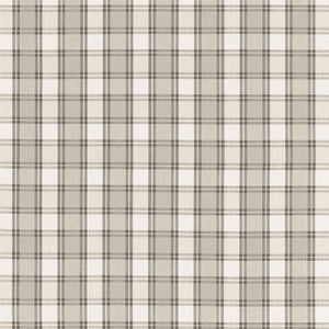 Montserrat Plaid Stone 68082 by Schumacher Designer Fabric