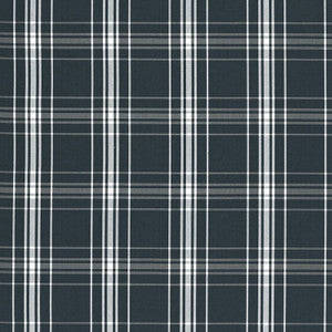Belize Plaid Navy 68091 by Schumacher Designer Fabric