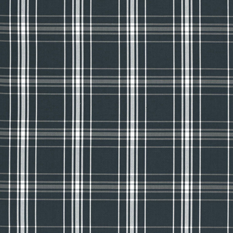 Belize Plaid Navy 68091 by Schumacher Designer Fabric CALYPSO PLAIDS & CHECKS COTTON 100% INDIA MARTINDALE 15,000 </p><p>Repeat: Horizontal: 6" (15CM) and Vertical: 6" (15CM) 54.75 - Swanky Fabrics -
