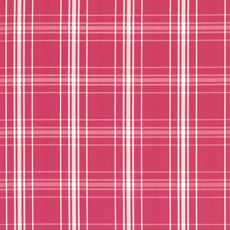 Belize Plaid Azalea 68092 by Schumacher Designer Fabric CALYPSO PLAIDS & CHECKS COTTON 100% INDIA MARTINDALE 15,000 </p><p>Repeat: Horizontal: 6" (15CM) and Vertical: 6" (15CM) 54.75 - Swanky Fabrics -