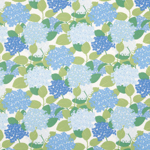 Hydrangea Porcelain 177583 by Schumacher Designer Fabric
