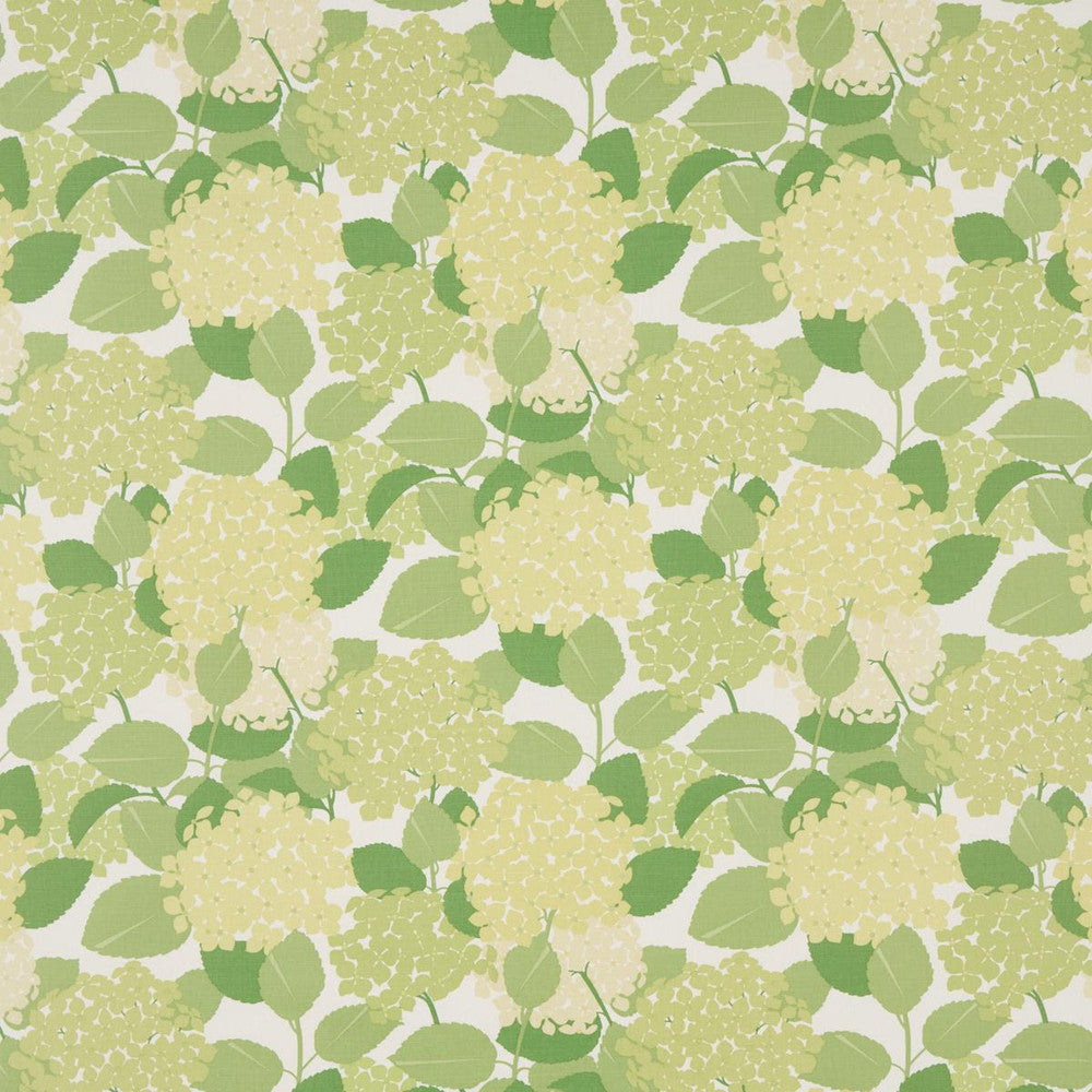 Hydrangea Green 177584 by Schumacher Designer Fabric Full Bloom 14.0" - Swanky Fabrics -