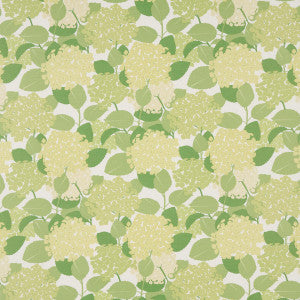 Hydrangea Green 177584 by Schumacher Designer Fabric