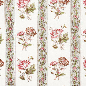 Ariana Floral Stripe Chelsea Garden 180243 by Schumacher Designer Fabric