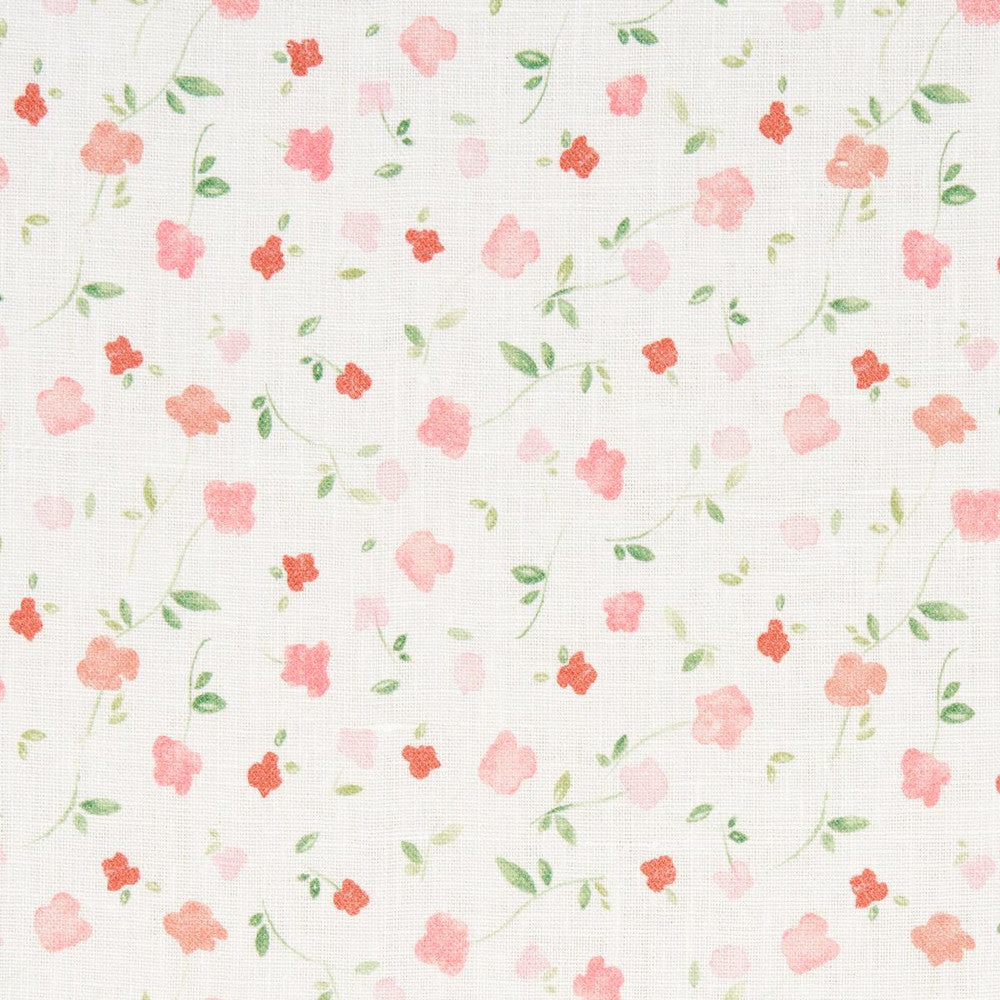 Bloomwind Performance Linen Pink 180430 by Schumacher Designer Fabric Marie-Chantal 6.88" - Swanky Fabrics -