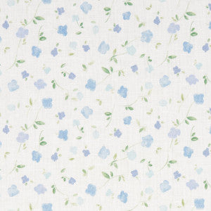 Bloomwind Performance Linen Blue 180431 by Schumacher Designer Fabric