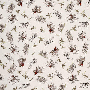 Wild West Performance Linen Cream 180460 by Schumacher Designer Fabric