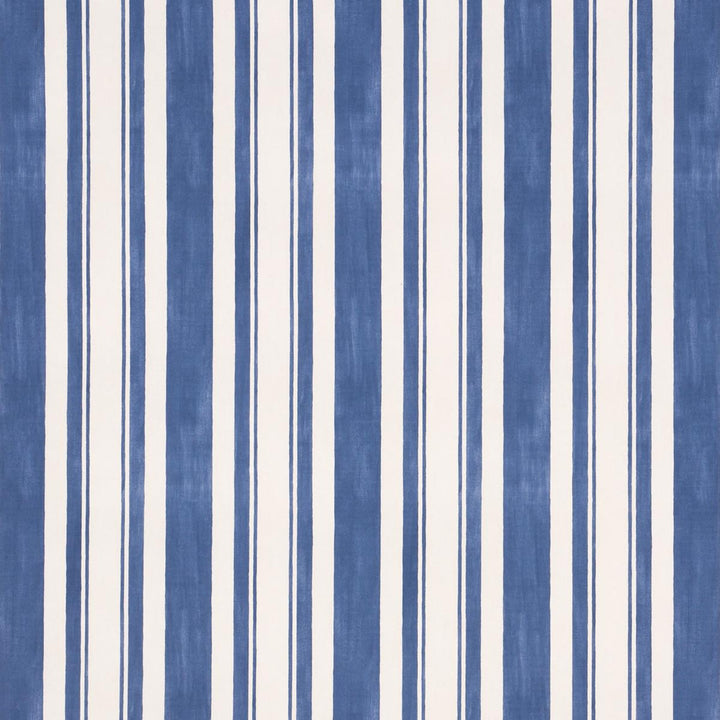 Villa Stripe Navy 5009925 by Schumacher Designer Wallpaper Miles Redd 7.75" - Swanky Fabrics -