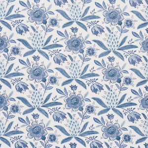 Lafayette Botanical Cornflower 5013750 by Schumacher Designer Wallpaper