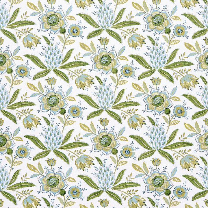 Lafayette Botanical Moss 5013751 by Schumacher Designer Wallpaper Williamsburg 13.5" - Swanky Fabrics -