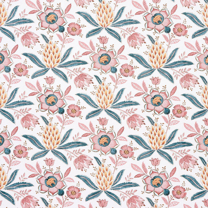 Lafayette Botanical Rosso Antico 5013752 by Schumacher Designer Wallpaper Williamsburg 13.5" - Swanky Fabrics -