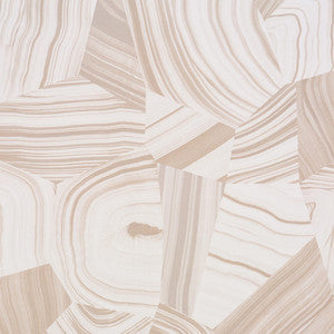 Agate Slice Light Neutral 5013892 by Schumacher Designer Wallpaper