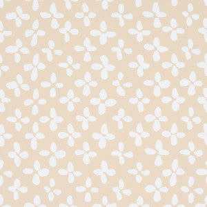 Emerson Ivory On Beige 5013941 by Schumacher Designer Wallpaper