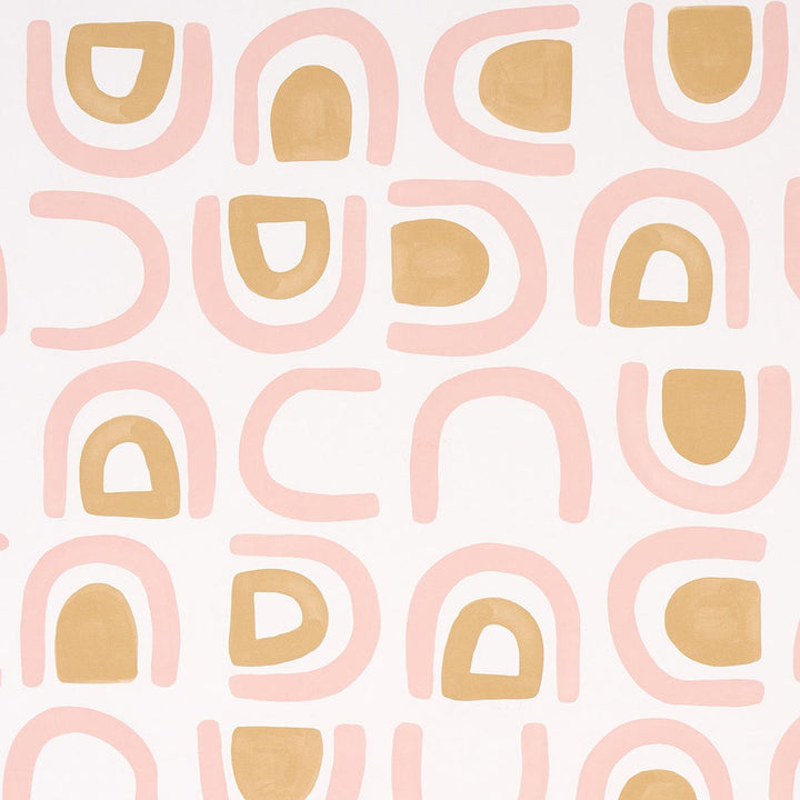 Threshold Salt & Ochre 5014012 by Schumacher Designer Wallpaper Hadiya Williams 27.0" - Swanky Fabrics -