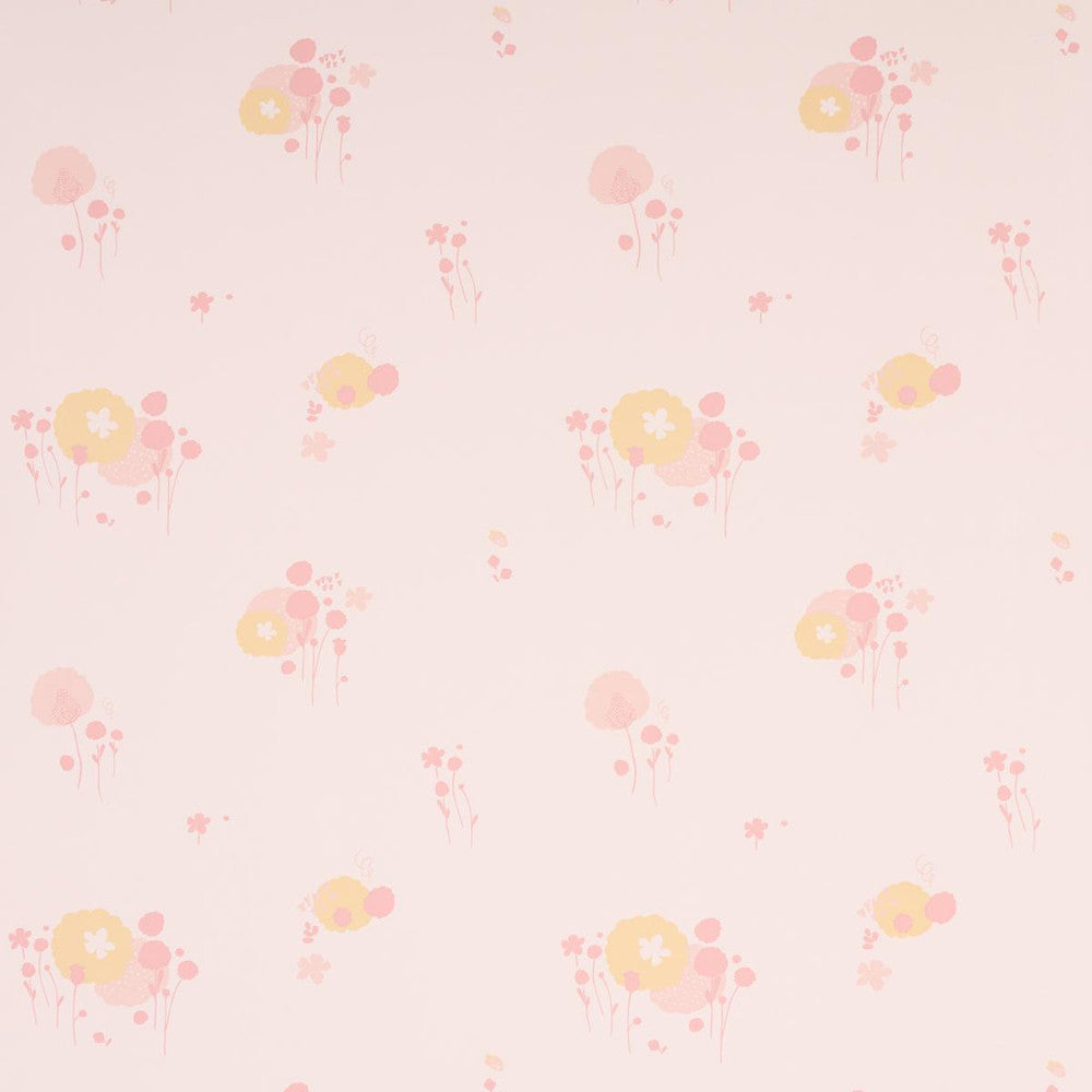 Pom Pom Forest Blush 5014060 by Schumacher Designer Wallpaper Marie-Chantal 13.5" - Swanky Fabrics -