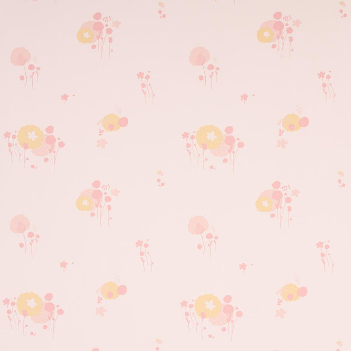 Pom Pom Forest Blush 5014060 by Schumacher Designer Wallpaper Marie-Chantal 13.5" - Swanky Fabrics -
