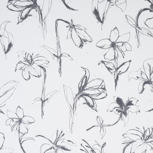 Close Your Eyes And Remember Soft Black 5014080 by Schumacher Designer Wallpaper