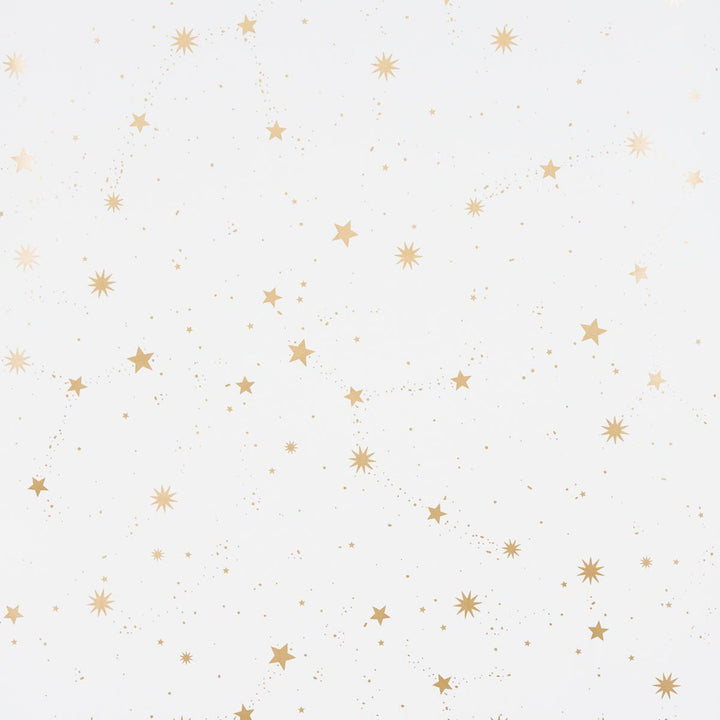 Scattered Stars Ivory 5014140 by Schumacher Designer Wallpaper Marie-Chantal 13.5" - Swanky Fabrics -