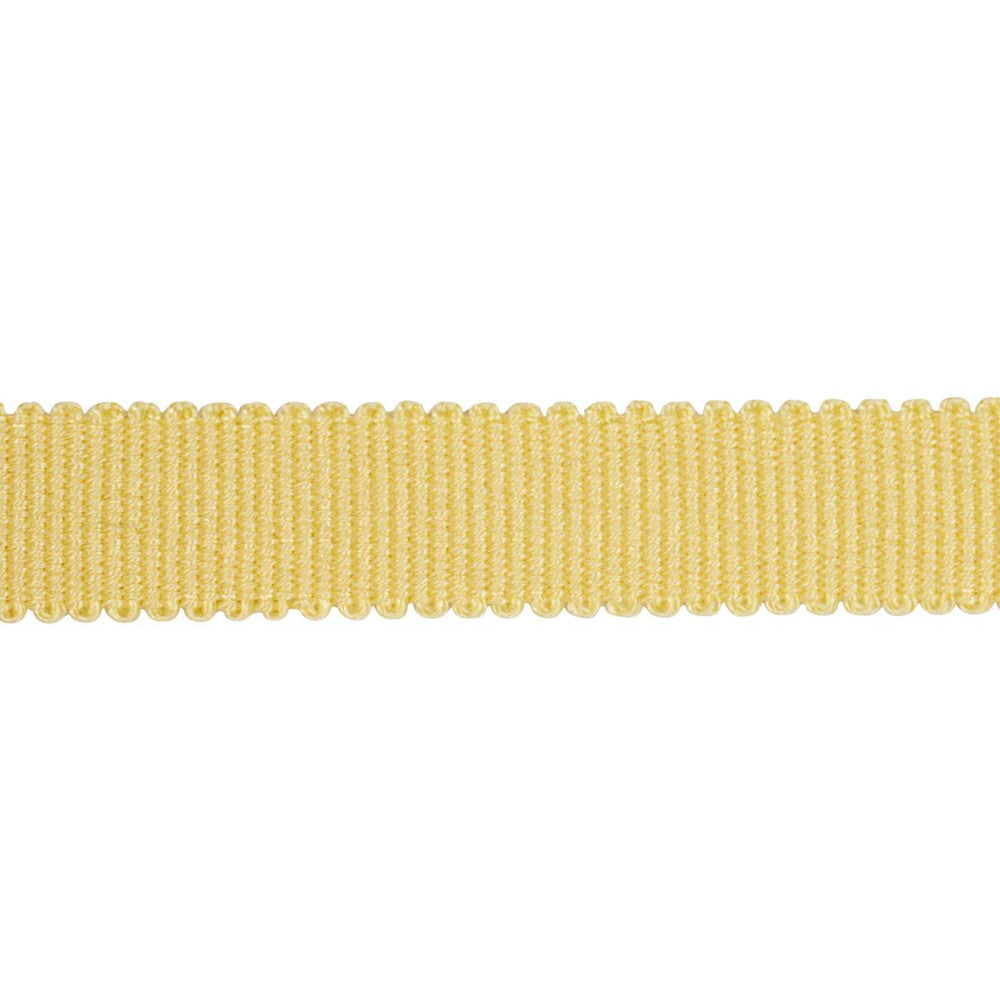 Harry Cotton Gimp Tape Yellow 74828 by Schumacher Designer Trim Marie-Chantal - Swanky Fabrics -