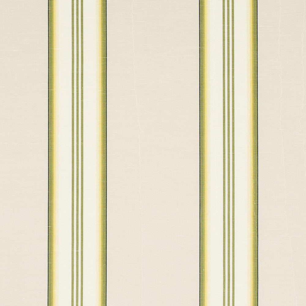 Randolph Stripe Moir Magnolia 81421 by Schumacher Designer Fabric Williamsburg 9.2" - Swanky Fabrics -
