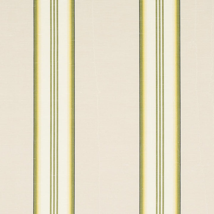 Randolph Stripe Moir Magnolia 81421 by Schumacher Designer Fabric Williamsburg 9.2" - Swanky Fabrics -