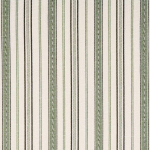Lightfoot Stripe Moss 81442 by Schumacher Designer Fabric