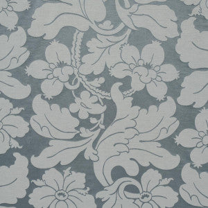 Dandridge Damask Palace Slate 81462 by Schumacher Designer Fabric